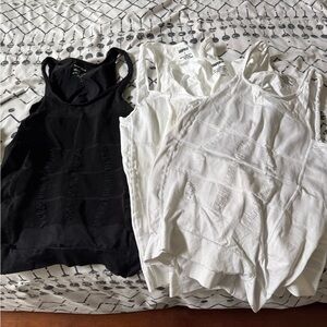 Classic Ribbed Tank Top Duo - Black & White Men’s Sleeveless Shirts